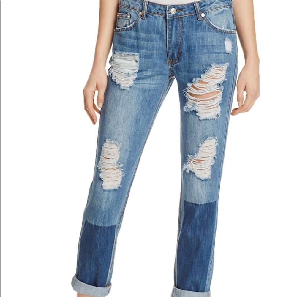 Sunset & Spring Distressed Jeans - Picture 2 of 8